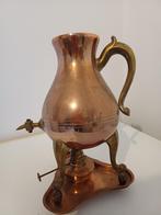 Antieke koperen kan op schaal en kraantje, Ophalen of Verzenden, Koper