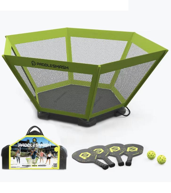 PaddleSmash Set: 4 Rackets & Gameveld - Nieuw, Sport en Fitness, Padel, Nieuw, Padel-accessoire, Ophalen of Verzenden