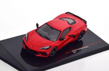 Chevrolet Corvette Sting Ray 2020 Rood Model 1/43 Ixo Models beschikbaar voor biedingen