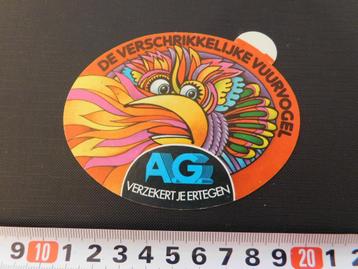 sticker  De verschrikkelijke vuurvogel AG verzekert je er  beschikbaar voor biedingen