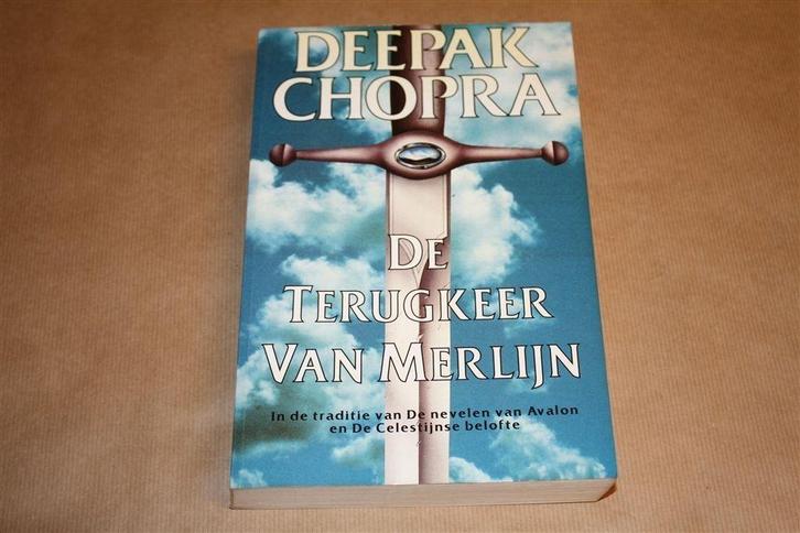 De terugkeer van Merlijn. Deepak Chopra., Boeken, Fantasy, Gelezen, Ophalen of Verzenden