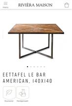 Riviera maison eettafel le Bar americain 8 personen!, Huis en Inrichting, Tafels | Eettafels, Ophalen, Zo goed als nieuw, Rechthoekig