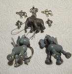 Set Olifanten: 1x Geluksolifant+ 2x beweegbaar+ 5x bedel, Verzenden, Nieuw, Dier of Natuur