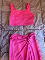 Roze Setje - Top & Rok, Kleding | Dames, Jurken, Ophalen of Verzenden, Zo goed als nieuw, Knielengte, Roze