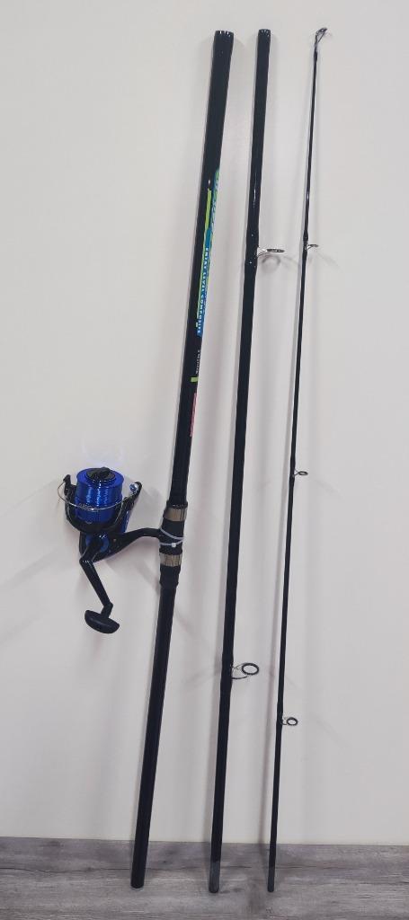 NIEUW Arca Hellas Surf Combo 4,20 Meter 100-250 Gram + Molen, Watersport en Boten, Hengelsport | Zeevissen, Nieuw, Complete set
