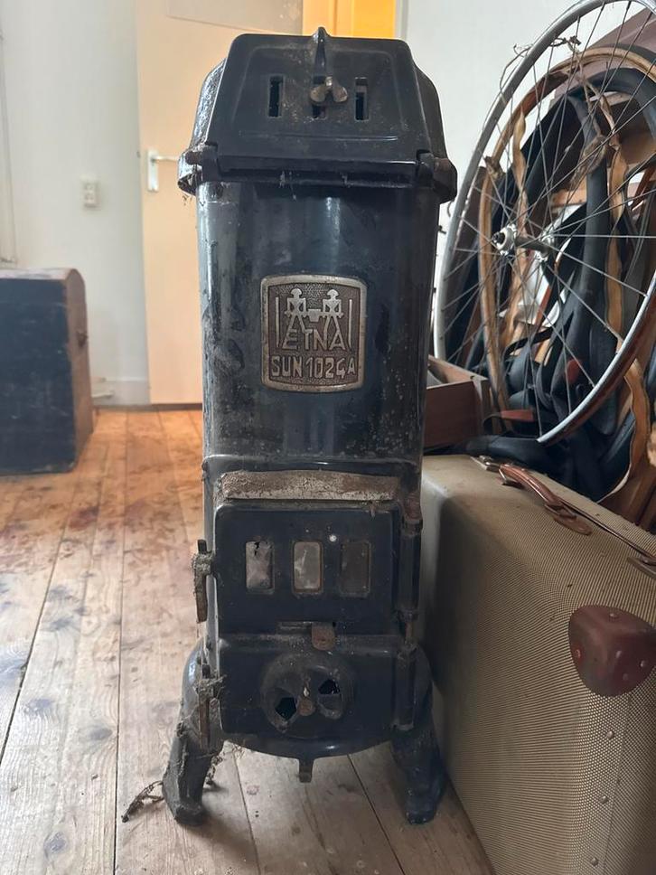 Etna SUN 1024A Kolomkachel - Vintage Charme, Huis en Inrichting, Kachels, Gebruikt, Vrijstaand, Kolomkachel, Hout, Ophalen