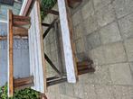 Tuin tafel plus banken, Doe-het-zelf en Verbouw, Kozijnen en Schuifpuien, 75 tot 150 cm, Gebruikt, Raamkozijn, Ophalen of Verzenden