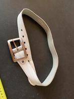 Witte leren dames riem 75 cm, Minder dan 3 cm, 80 tot 90 cm, Heupriem, Ophalen of Verzenden