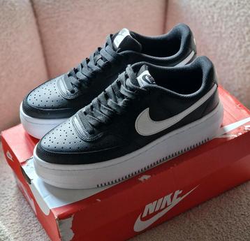 Nieuwe Nike Court Vision Alta - Zwart leer - Sneakers beschikbaar voor biedingen