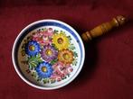 Antieke Wechsler keramiek steelpan met bloemen, Antiek en Kunst, Antiek | Keramiek en Aardewerk, Ophalen