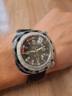 Ancre Sphinx 17 rubis vintage gmt horloge diver watch, Staal, Staal, Zo goed als nieuw, Ophalen