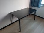 Nette ikea Lisabo Zwarte Eettafel bureau 140 x 78 cm, Huis en Inrichting, Tafels | Eettafels, Ophalen, 100 tot 150 cm, Scandinavisch