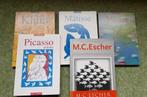 5 boekjes kunstkaarten: Escher Matisse Picasso Klimt Monet,, Verzamelen, Ophalen of Verzenden