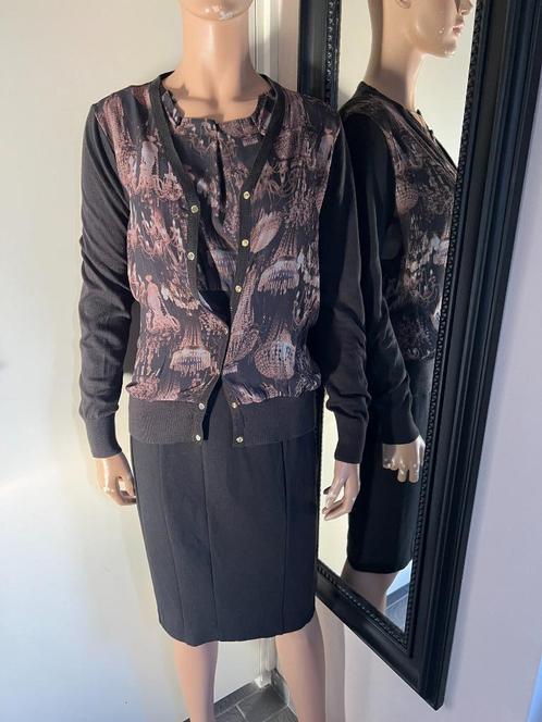 TED BAKER  mooie jurk & vestje  MAAT 38 (3)  (2 DELIG), Kleding | Dames, Jurken, Zo goed als nieuw, Maat 38/40 (M), Knielengte