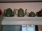 Groene Emaille Koffie- en Theepot Set, Ophalen of Verzenden