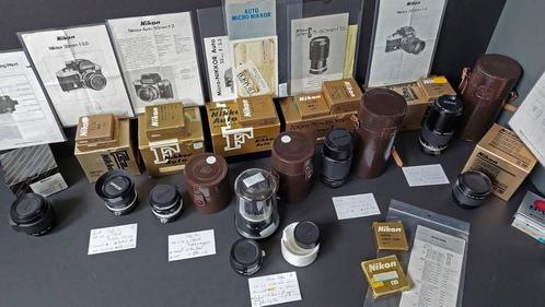 Nikon AI-S lenzen, complete set mint met dozen, manual etc., Audio, Tv en Foto, Fotografie | Lenzen en Objectieven, Zo goed als nieuw