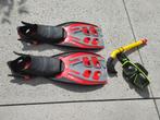 Duikset Mares Vedra silicone mask + verstelbare flippers, Ophalen of Verzenden, Gebruikt, Duikbril of Snorkel