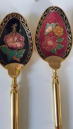 Cloisonne vintage lepels 8 Cheau Jyh, Ophalen of Verzenden, Nieuw, Rvs of Chroom