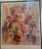 Paul Rouwette - reproductie carnaval Alaaf Kirchroa, Antiek en Kunst, Ophalen of Verzenden