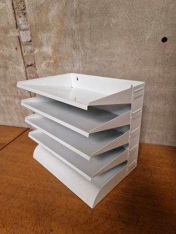 Witte Metalen lectuurbak wandrek Gispen  beschikbaar voor biedingen