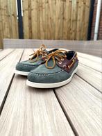Sebago Docksides Portland Blue Navy Dark Brown - maat 42, Ophalen of Verzenden, Zo goed als nieuw, Blauw