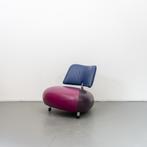 1x Leolux Pallone Fauteuil Roze/Paars/Blauw - Chroom, Huis en Inrichting, 75 tot 100 cm, Ophalen of Verzenden, Zo goed als nieuw