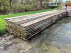 Steigerplanken / Steigerdelen - 46 stuks gebruikt, Doe-het-zelf en Verbouw, Hout en Planken, Ophalen, Gebruikt, 25 tot 50 mm, Plank