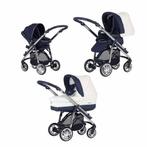 3 in 1 kinderwagen bebecar wit met blauw, Ophalen, Zo goed als nieuw, Overige merken
