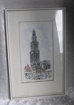 Martinitoren Groningen Aquarel Gesigneerd, Ophalen