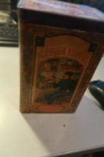 D-E, de koffie wordt in deze bus bewaard, jaren 20/30, Ophalen of Verzenden, Gebruikt, Koffie, Douwe Egberts