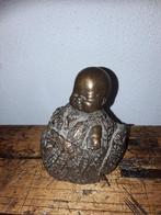 Bronskleurig beeldje baby in kool, Antiek en Kunst, Ophalen of Verzenden