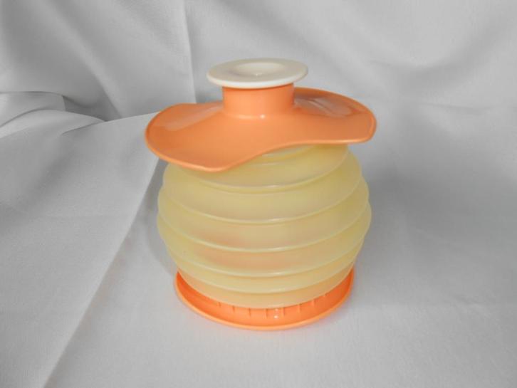 Tupperware Harmonicaatje/slagroomspuit Oranje/Geel NIEUW, Huis en Inrichting, Keuken | Tupperware, Nieuw, Overige typen, Geel