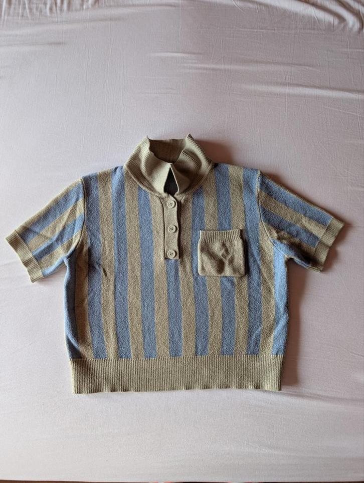 Cider - Gestreept Poloshirt, Kleding | Dames, T-shirts, Zo goed als nieuw, Maat 36 (S), Overige kleuren, Korte mouw, Ophalen of Verzenden