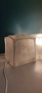 Vintage IKEA Iviken ijsblok icecube lamp, Minder dan 50 cm, Glas, Ophalen of Verzenden, Zo goed als nieuw