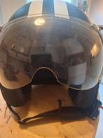 Retro Motorhelm met Vizier, Fietsen en Brommers, Brommerhelmen, Ophalen of Verzenden, Gebruikt, Medium, Onbekend