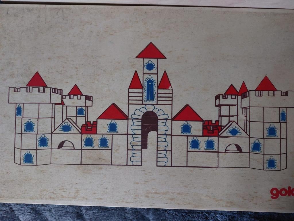 Kasteel van hout, Kinderen en Baby's, Speelgoed | Bouwstenen, Ophalen of Verzenden