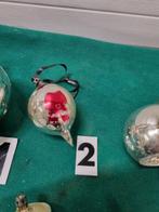 -	Kerstballen vintage retro glas, Diversen, Kerst, Ophalen of Verzenden