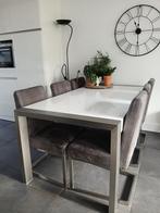 Eettafel met 6 stoelen, Huis en Inrichting, Complete eetkamers, Ophalen, Gebruikt, 6 tot 8 stoelen