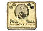 Belgisch blik Pall Mall cigarette tin Koning Albert 1 1905, Ophalen of Verzenden, Gebruikt, Overige