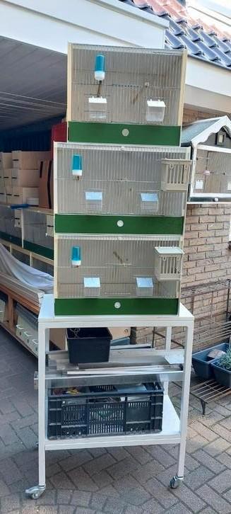 3 complete heesakkers kunstof broedkooien  beschikbaar voor biedingen