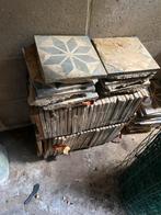 Antieke tegels cement schoon en vies 5M2, Keramiek, Ophalen of Verzenden, Minder dan 5 m², Vloertegels