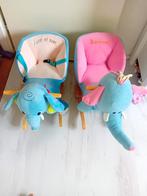 2 schommelstoel olifant knuffel Kinderstoel, Ophalen of Verzenden, Gebruikt, Overige typen, Gordel(s)