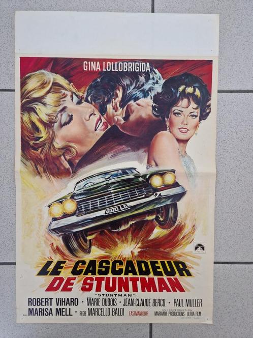 filmaffiche Gina Lollobrigida Stuntman 1968 filmposter, Verzamelen, Posters, Zo goed als nieuw, Film en Tv, A1 t/m A3, Rechthoekig Staand