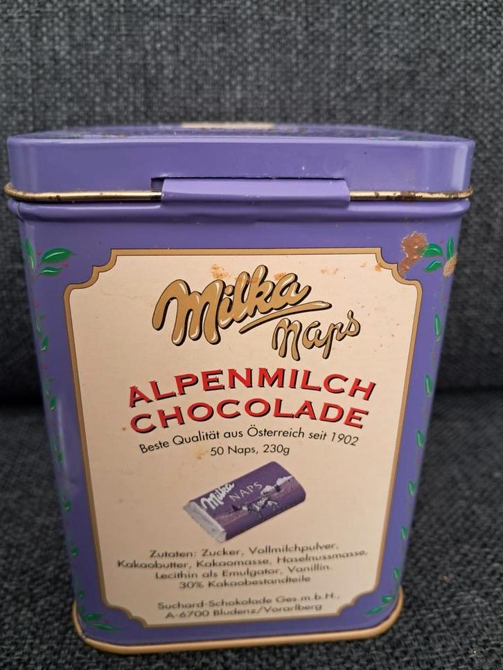 Vintage Milka Suchard Blik, Antiek en Kunst, Curiosa en Brocante, Ophalen of Verzenden