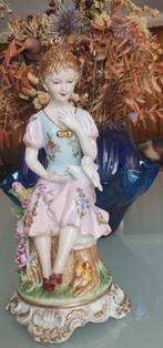 Geërfd. Derby Antieke Handbeschilderde beeld. Jaar 1887-1890, Ophalen of Verzenden