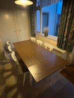 Complete eethoek incl. 6 stoelen, Huis en Inrichting, Tafels | Eettafels, Ophalen, Gebruikt, 50 tot 100 cm, Vijf personen of meer