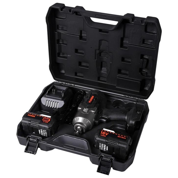 FLUXON 1/2" accu slagmoersleutel 1700Nm incl. 2x 4Ah accu, Auto diversen, Autogereedschap, Nieuw, Ophalen of Verzenden
