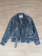 Bruine leren MQP motorjas, maat 52-54, Ophalen of Verzenden, Gedragen, Bruin