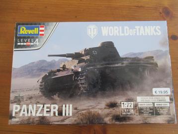 World of Tanks - Panzer III  (Revell 1/72) beschikbaar voor biedingen