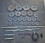Halterschijven 84kg, Sport en Fitness, Fitnessmaterialen, Ophalen, Gebruikt, Dumbbell